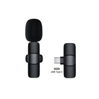 ราคา XIAOKOA Wireless Lavalier Microphone Portable Audio Video Recording Mic For IPhone Android Type c for Live Vlogging Mobile Phone Microphone (19152749922)