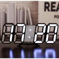 ราคา 3D LED Clock นาฬิกาดิจิตอล3D มี5 แสงให้เลือกนาฬิกาตกแต่งห้อง นาฬิกามินิมอล รุ่น (20921885729)