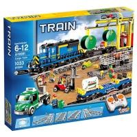 ราคา ตัวต่อ Lego City Series 60052 Freight Train Remote Control Version Childrens Puzzle Assemble Chinese Building Block Train Toy 02008 (20583310547)
