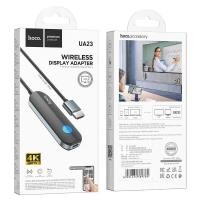 ราคา Hoco UA23 สาย HDMI Wireless Display Adapter รองรับ 4K 30Hz สัญญาณ 2 4G 5G สำหรับ iPhone iPad Mac connect to HDTV Projector Display (20979999750)