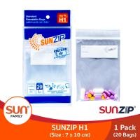 ราคา SUNZIP ซันซิป ถุงซิปอเนกประสงค์ รุ่น H1 ขนาด 7 x 10 ซม ซิปล็อคแน่นหนา (7655064184)