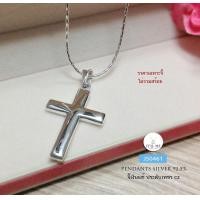 ราคา จี้เงินแท้92 5 จี้ไม้กางเขน แบบเกลี้ยง ขนาดกลางๆ เหมาะสำหรับผู้ชายค่ะ เรือนเงินแท้ ราคาไม่รวมสร้อย (21127662656)