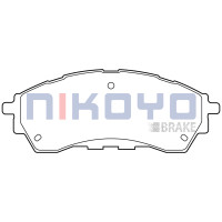 ราคา NIKOYO BRAKE ผ้าเบรคหน้าford ranger ผ้าเบรค ford ranger t6 ผ้าเบรค ranger WIDETRAK ปี 201220162018 เบรคเซรามิค รับประกันสินค้า3เดือน จัดส่งฟรี N6105 N6113 (20475624786)