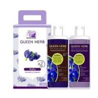 ราคา แชมพูสมุนไพรควีนเฮิร์บ แชมพูอัญชัน ทรีทเม้นต์อัญชัน QUEEN HERB ขนาด400ml ไม่มีกล่อง (2944108686)