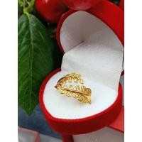 ราคา JIJD K148 แหวนแฟชั่น แหวนเพชร แหวนใบมะกอก ฟรีไซส์ (18197241023)