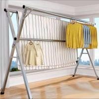 ราคา foldable stainless steel clothes rack ราวตากผ้าแบบพับได้ ราวตากเสื้อผ้า ราวตากมีล้อและไม่มีล้อ ราวตากผ้าคอนโด ราวตากผ้าแบบปีกนก ราวตากผ้ามี2แบบ (18233411538)
