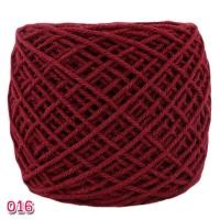 ราคา เชือกฟอก สีแดงเลือดหมู 016 เชือกฟอกสีล้วน ด้ายฝ้าย ถักหมวก ถักกระเป๋า ถักกระเป๋าใส่แกง 2มม (1777576072)