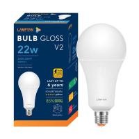 ราคา Lamptan หลอดไฟ หลอดประหยัดไฟ แลมป์ตัน LED Bulb Gloss 5W 7W 9W 11W 14W 18W 22W 27W ขั้วE27 สีขาว สีวอร์ม อายุการใช้งาน10000ชม (21135976507)