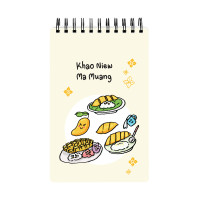 ราคา สมุด Mini Pop Up Pursenote สันห่วง I love Thailand ข้าวเหนียวมะม่วง (20563887852)