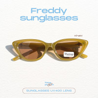 ราคา Thetnp glasses FREDDY sunglasses uv400 แว่นกันแดด กันยูวี ทรงแคทอาย (20607568669)