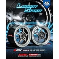 ราคา ติดตั้งฟรี ชุดล้อแม็กซ์ขอบ 15 4 วง SSW S181 06 5J 8H100 114 3 ET38 CB73 1 BLK LP ดำเงา (20617910751)
