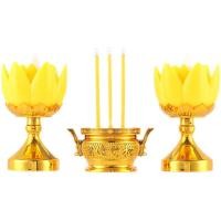 ราคา กระถางธูปอิเล็กทรอนิกส์ LED เชิงเทียนเชิงเทียน ชุดกระถางธูปไฟฟ้า เชิงเทียนปลอม เทียนใส่ถ่าน เทียนไฟฟ้า ธูปLED เทียนอิเล็กทรอนิกส (20251440737)