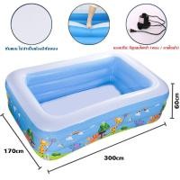 ราคา สระน้ำเป่าลม 2เมตร 3 เมตร 3 ชั้น Swimming Pool ชั้น สระน้ำขนาดใหญ่ สระน้ำครอบครัว สระเป่าลม สระน้ำ ยาวพิเศษ (21005253627)