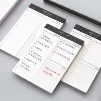 ราคา Mini Planner Daily Check List ตารางเวลาโต๊ะทำงาน Office School Notebook planner Stationary Weekly Planner (16529363974)