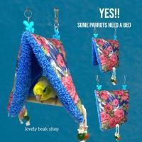 ราคา ที่นอนนกเล็ก กระโจมที่นอนนกขนาดเล็ก เต็นท์นอนนก อุปกรณ์สำหรับนกแก้วขนาดเล็ก ที่นอนนก คอนยืนนกธรรมชาติ (20328514829)