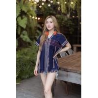 ราคา เสื้อทรงกะเหรี่ยงงานทอมือ เสื้อพื้นเมืองประยุกต์ ทำจากผ้าฝ้ายทอมือ100 สีสวย งานสวย ตรงปกจ้า (16358463521)