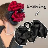 ราคา ริบบิ้นกิ๊บหนีบผมโบว์สีดำสีแดงกิ๊บหนีบผมแฟชั่นสำหรับผู้หญิงเครื่องประดับผม (20654772988)