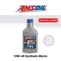 ราคา AMSOIL 100 Synthetic สังเคราะห์แท้ 100 10W 40 Metric Motorcycle Oil สินค้าปี 22 (8753694857)