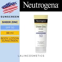 ราคา EXP1 25 ครีมกันแดด Neutrogena Sheer Zinc Dry Touch Sunscreen Lotion with SPF 50 (21173781310)