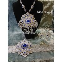 ราคา ชุดสร้อยเจ้าสาว สร้อยคอชุดทยชุดสร้อยครบเซ็ตสีน้ำเงินสินค้าพร้อมจัดส่ง (19658500212)