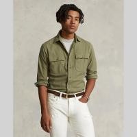 ราคา Sale Polo Ralph Lauren เสื้อเชิ้ตผู้ชาย Shirt Classic Fit Twill Workshirt รุ่น MNPOWOV16822709 สีเขียว (20791694311)