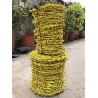 ราคา จัดส่งฟรี ลวดหนาม เคลือบPVC ความยาว 85m 165m ลวดเบอร์ 16 สีเขียว สีเหล ทนทาน ลวดหนามล้อมรั้วทนสนิมลวดหนามถัก PVC รั้ว รั้วกั้น ลวดหนามบักจั (18092288621)