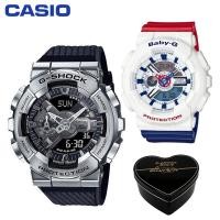 ราคา เดิม G Shock GM110 BA110 ผู้ชายและผู้หญิงกีฬานาฬิกาคู่ตั้ง 200 เมตรกันน้ำกันกระแทกกีฬาคนรักกีฬานาฬิกาข้อมือรับประกัน 4 ปี BA 110TR 7A GM 110 1A (20453744732)