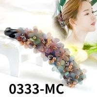ราคา New Juan yarn flower hair clip Korean banana clip crushed ponytail clip coiled hair twist clip headdress (16650067055)