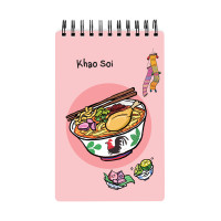 ราคา สมุด Mini Pop Up Pursenote สันห่วง I love Thailand ข้าวซอย (20563898773)