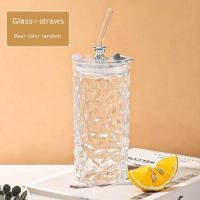ราคา Bear Series Glass with Straw Cup Creative Cute Office Water Glasses Milk Cups Creative Juice Drinking Water Masonry Kitchenware (20241892715)