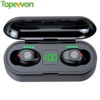 ราคา F9 TWS หูฟังบลูทูธไร้สายหูฟังกีฬาหูฟังขนาดเล็กหูฟังสเตอริโอเบส (12753649190)