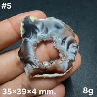 ราคา แผ่นหินดรูซี่อาเกต สวยมาก Slice druzy agate (20847080322)