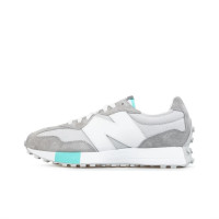 ราคา กล่องเดิม New Balance 327 Moonbeam คลาสสิกสีขาวไวน์แดง 36 45 NBรองเท้ากีฬาชายและหญิง (20709223157)