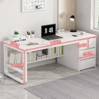 ราคา ATH โต๊ะมีลิ้นชัก โต๊ะไม้ 140cmโต๊ะ โต๊ะเขียนหนังสือ โต๊ะคอมพร้อมลิ้นชัก โต๊ะทำงานพร้อมตู้ โต๊ะทำงานไม้ โต๊ะทำงาน โต๊ะทำงานไม้อัด (20913052141)