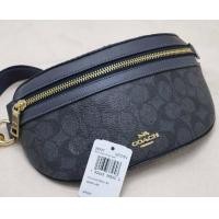 ราคา กระเป๋าเข็มขัด ผู้หญิงผู้ชายเอวกระเป๋าคาดหน้าอก Coach 39937 กระเป๋าเข็มขัดหนังลายเซ็นผ้าใบ (17614519273)