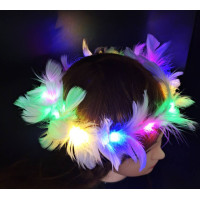 ราคา พร้อมส่ง มงกุฎขนนก มงกุฎขนนกมีไฟ มงกุฎคาดศีรษะ เครื่องประดับ เพื่อน เจ้าสาว งานปัจฉิม แฟนซี มงกุฎปัจฉิม มงกุฎแฟนซี (8504903241)