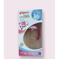 ราคา Pigeon พีเจ้น ขวดนมเด็ก สีชา PPSU คอกว้าง พร้อมจุกนม 160ml 240ml ส่งด่วนจากไทย (19996097487)