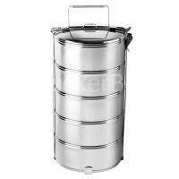 ราคา Food Carrier Stainless Steel ปิ่นโตใส่อาหาร แสตนเลส 5 ชั้น (813258868)