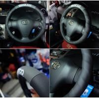 ราคา หุ้มพวงมาลัย sparco สีดำตัดด้วยสีเทาพร้อมสกรีนโลโก้ สัมผัสนุ่ม จับสบาย ไร้กลิ่น ทนทาน (18710548285)
