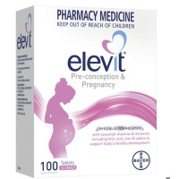 ราคา Elevit pregnancy ชมพู 100tablets เอลวิท ไวตามินตั้งครรภ์ New Packaging exp 10 2025 (20814775072)