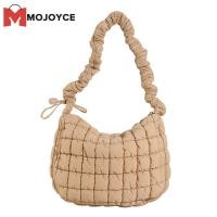 ราคา กระเป๋าคาดลำตัวผู้หญิง MOJOYCE จีบลายเมฆกระเป๋าคลัทช์หิ้วแฟชั่นบรรจุของได้มากผ้าฝ้ายลายอวกาศกระเป๋าถือของผู้หญิง (20029402204)