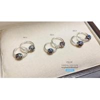 ราคา ต่างหูเงินแท้ 92 5 ห่วงกลมเกลี้ยง ร้อยเม็ดปะคำลงยา รมดำ เรือนเงินแท้ งานรมดำ 3 แบบ (13890092579)
