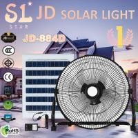 ราคา พัดลมโซล่าเซล พัดลมตั้งโต๊ะ โซล่าเซลล์ พัดลม 14นิ้ว 18 นิ้วพร้อมแผงโซล่าเซลส์ พัดลมไฟฟ้า พัดลมตั้งพื้น พัดลมตั้งโต๊ะ พัดลมโซล่าเซล พัดลมอัจฉริยะ JD solar fan (20680605170)