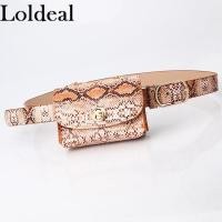 ราคา Loldeal ผู้หญิงกระเป๋าคาดเอวรูปวาดเสือดาวแฟชั่น Mini สายโซ่กระเป๋าคาดเอวที่ถอดออกได้ (7703534661)