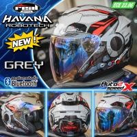 ราคา หมวกกันน็อค REAL HAVANA ROBOTECH ลายใหม่ แว่น2ชั้น ครึ่งใบ เปิดหน้า 2024 (20880265535)