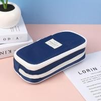 ราคา มาการูนกล่องดินสอ3ชั้นซิปเรียบที่เก็บเครื่องเขียนใส่ดินสอความจุมาก (21171006028)