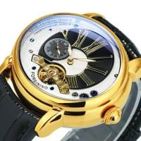 ราคา 2023 ForXining นาฬิกานาฬิกากลไก Tourbillon ทองคำสีกุหลาบสำหรับผู้ชายแบรนด์ปลายมนนาฬิกาสายหนังหรู Relogio Masculino (20363218676)