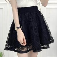 ราคา กระโปรงจีบสำหรับผู้หญิง2022ฤดูใบไม้ผลิและฤดูร้อนใหม่เอวสูงเข้าได้กับทุกชุดกระโปรงสุ่มทรงเอกระโปรงลูกไม้ตาข่ายสีดำ (13540063443)