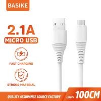 ราคา Basike สายชาร์จ USB 2 4A Android type c สายชาร์จอย่างรวดเร็ว Fast Charging TPE เหมาะสำหรับ for iphone Samsung Huawei VIVO OPPO Huawei สีขาว 1 เมตร (20699386463)