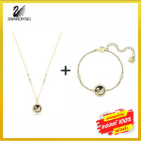 ราคา สินค้าพร้อมส่ง สร้อยข้อมือและสร้อยคอ Swarovski Swan Leather ของแท้ 100 (17061078944)